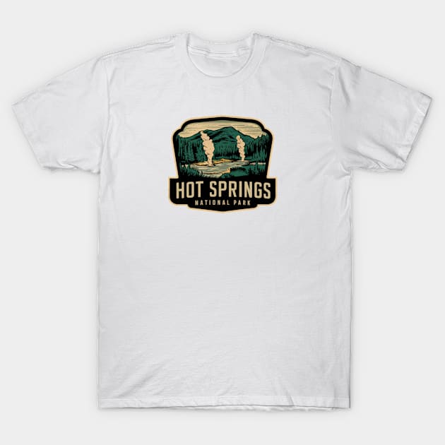 Arkansas Hot Springs Retro T-Shirt by Perspektiva